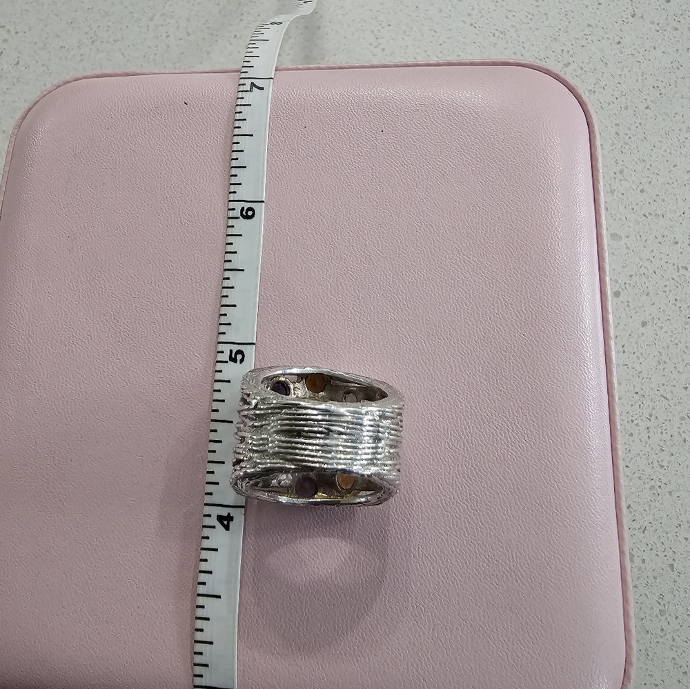 Custom Made Organic Style Sterling Silver Ring - Picture 8 of 10